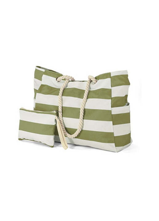 Geanta de Plaja Benzi 50x36x26 cm, 46L, Poliester, BZ 5925, Verde