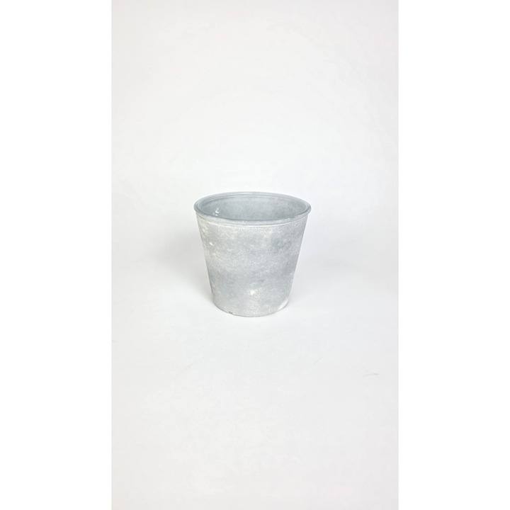 Üveg Virágcserép / Dekoratív Váza, Minimalista Design Cement/Kő Hatással, Szürke Szín, ideális Orchideákhoz