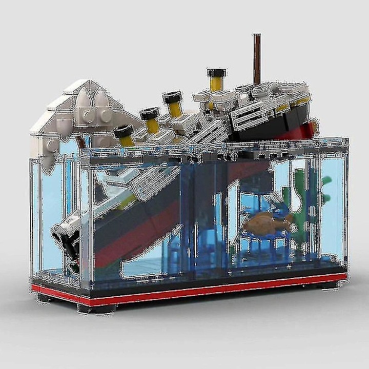 Комплект за конструиране/MOC комплект Титаник от малки части, ABS, 247 части, 15.3x6.4x11.4 см, Многоцветен, 1 комплект