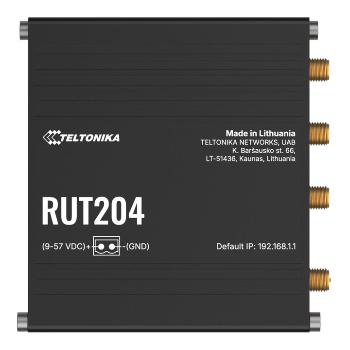Teltonika RUT204 LTE Can Bus 4G Wi-Fi router, fekete