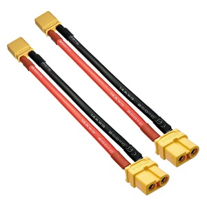 OliYin Lot de 2 câbles adaptateur parallèle XT60 2 mâles vers 1 femelle 14 AWG 10 cm pour batterie LiPO RC
