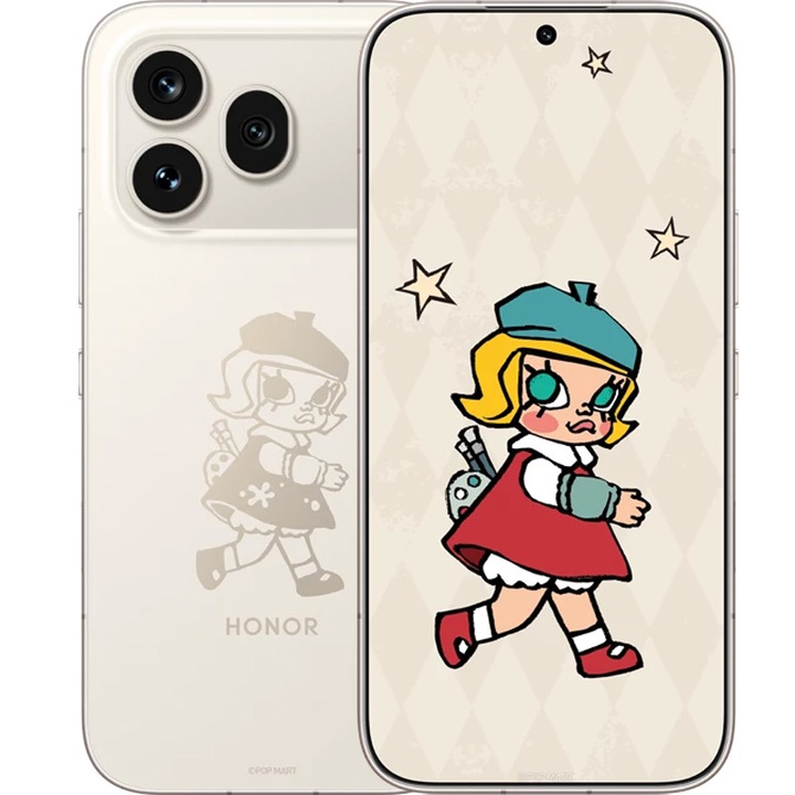 Telefon mobil Honor 600 Pro MOLLY Limited Edition, Dual SIM, 12GB RAM, 512GB, 5G, Golden White