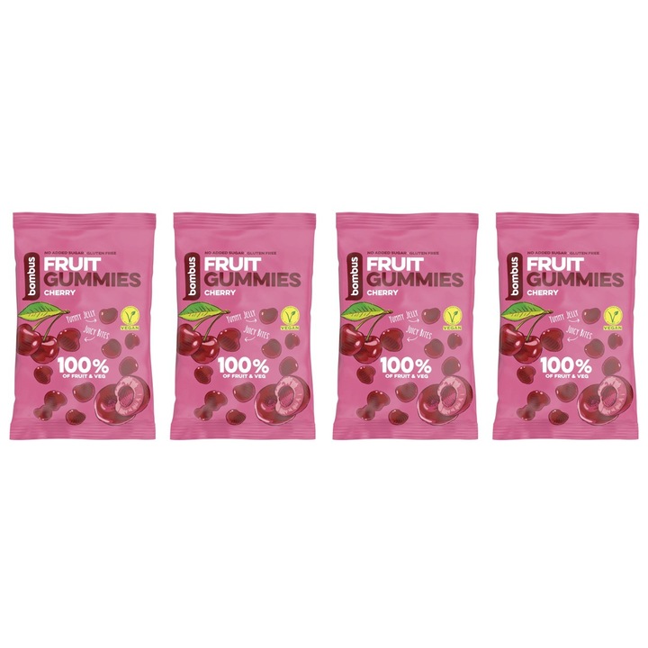 4 x Cseresznyés gyümölcszselé, 35g Bombus