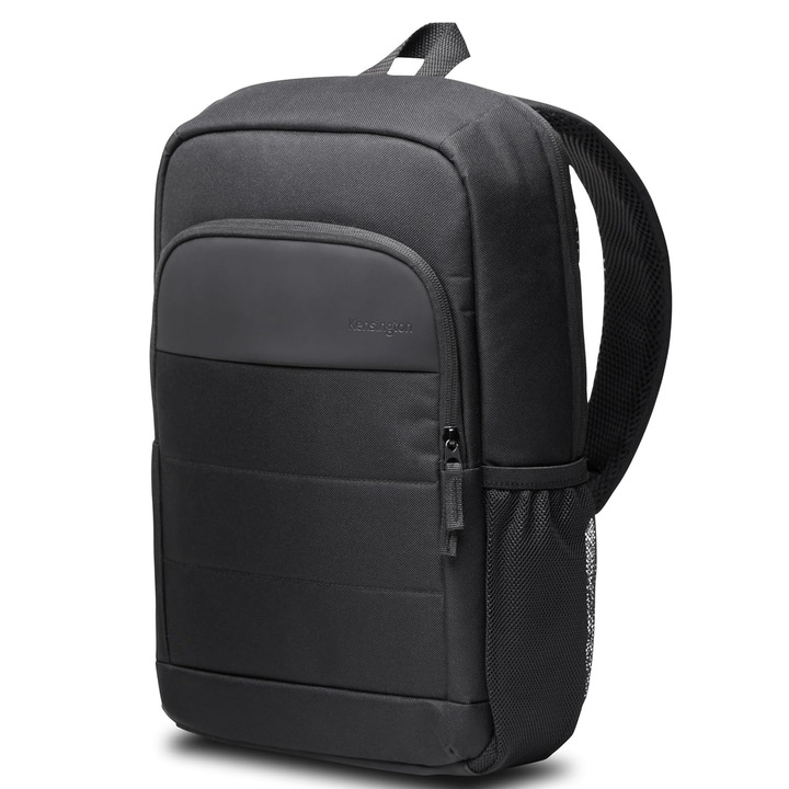 Rucsac laptop Kensington, 14", negru, cu buzunar frontal, manere de transport