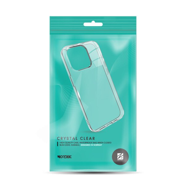 Carcasa de inalta calitate din silicon pentru iPhone 17 Pro Max, NORDIC Crystal Clear, 2 mm, transparent cristalin