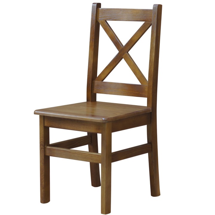 Scaun transversal KOMA din lemn brut de pin stejar