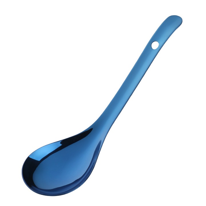 Lingura supa inox 18/8, maner lung, auriu, 22cm