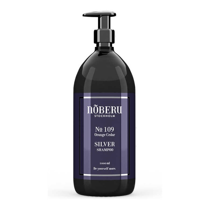 Sampon Mov pentru Neutralizarea Galbenului Noberu Silver Shampoo 1000ml