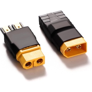 OliYin - 2 Câbles Adaptateurs XT60 Parallèle 2 Mâles Vers 1 Femelle - 14 AWG - 10 Cm - Pour Batterie RC LiPo