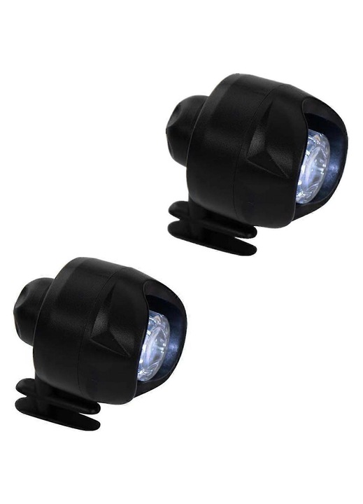 Set 2 lumini LED impermeabile pentru incaltaminte Crocs, 3 moduri, alb, 16g