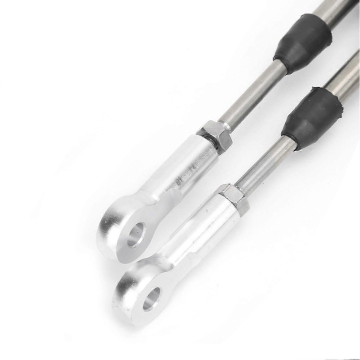 Váltókábel tartó, Civic/CRX EG/EK, K-Series K20 K24 K-swap, rozsdamentes acél és gumi, PTFE és polietilén betétekkel, ezüst, 1 db