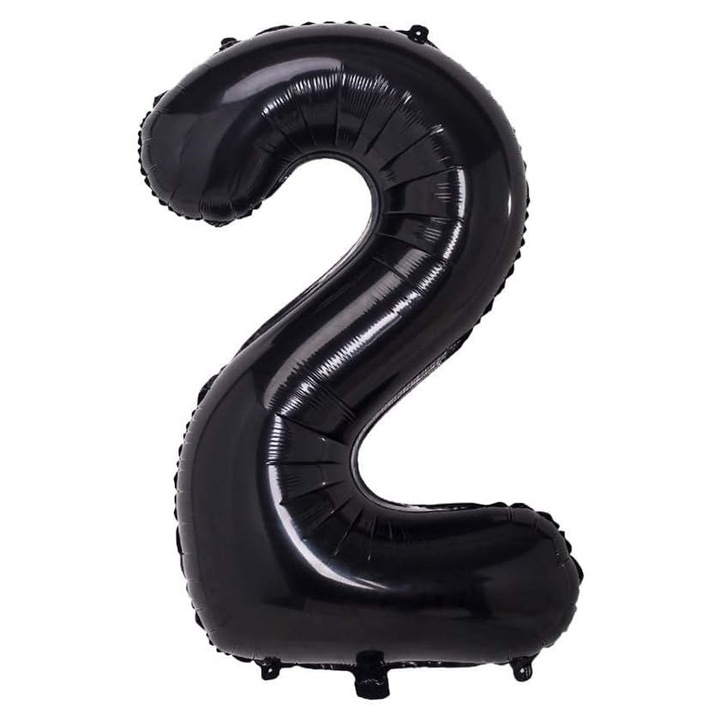 Fólia lufi 40cm 2-es szám fekete szett