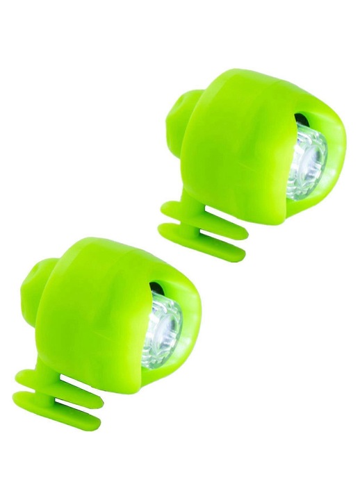 Set 2 LED lumini pentru incaltaminte Crocs, 3 moduri, IPX5, alb, universal