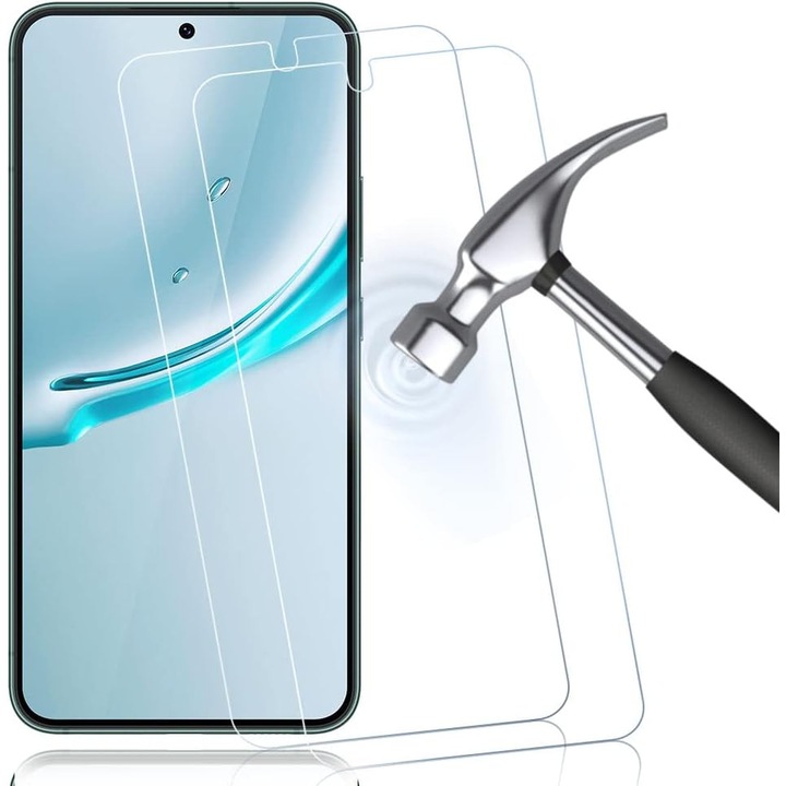 Sticla de protectie ecran / folie din sticla pentru Samsung Galaxy S22+, 9H, sticla temperata, rezistenta la zgarieturi, transparent, 2 bucati