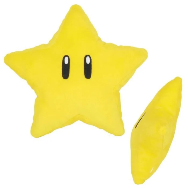 Super Mario Csillag plüssjáték, színes, 18cm