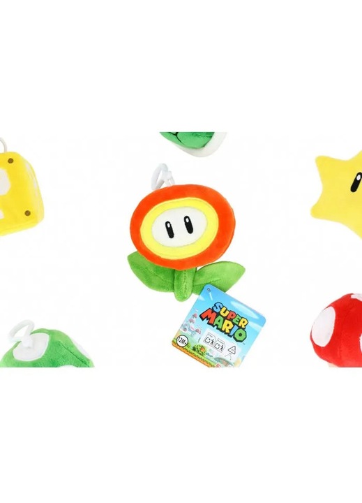 Super Mario többszínű kulcstartó klipsszel