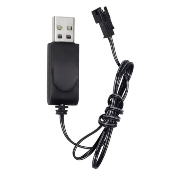 USB kábel lítium akkumulátor töltéséhez 3.7V 500mA LED PVC