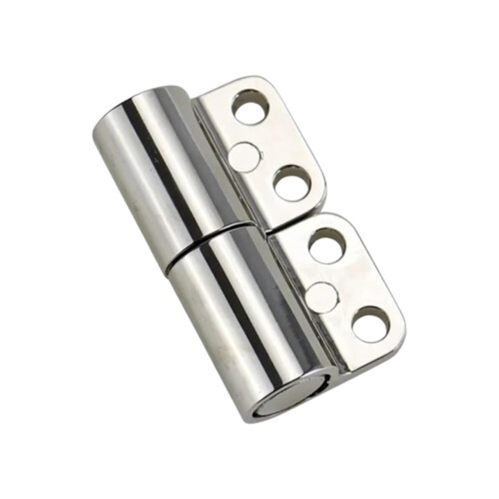 Balama reglabila amortizor aliaj detasabil doua directii, 54x54mm, argintiu