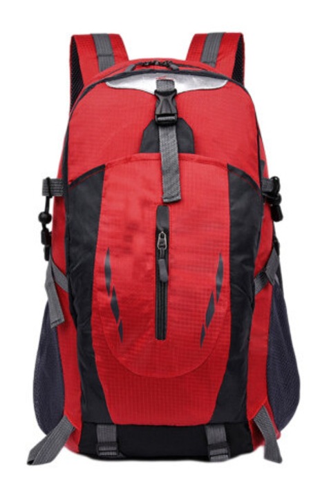 Rucsac drumetie multifunctional 35L rosu 52x32x16cm rezistent apa