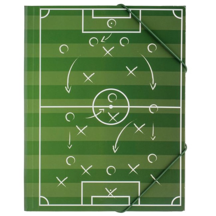 Mapa din Carton cu Elastic Model Fancy Teren de Fotbal 24x32cm