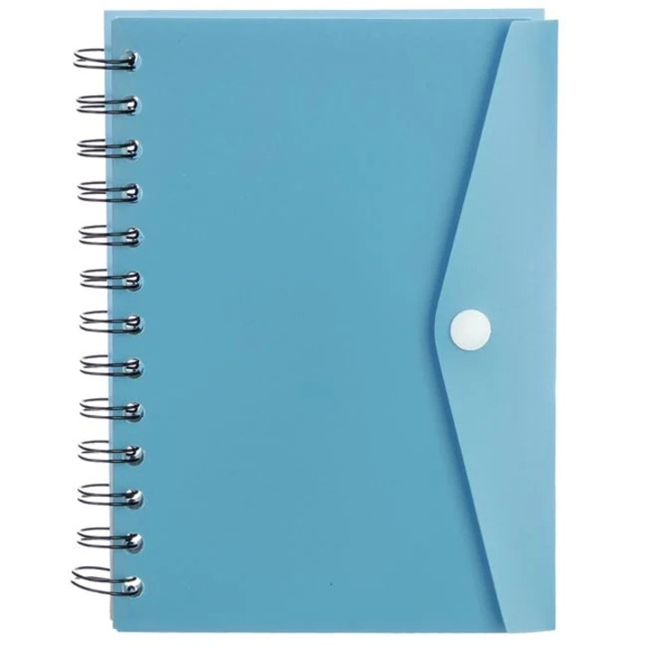 Carnetel Notite B6 Albastru cu Mapa cu Capsa -70File