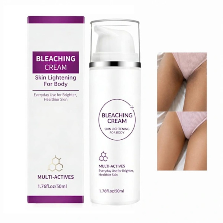 Testápoló világosító/fehérítő krém Multi-Actives, niacinamiddal, hónaljra, bikinivonalra, combra és könyökre, fehér, 50ml