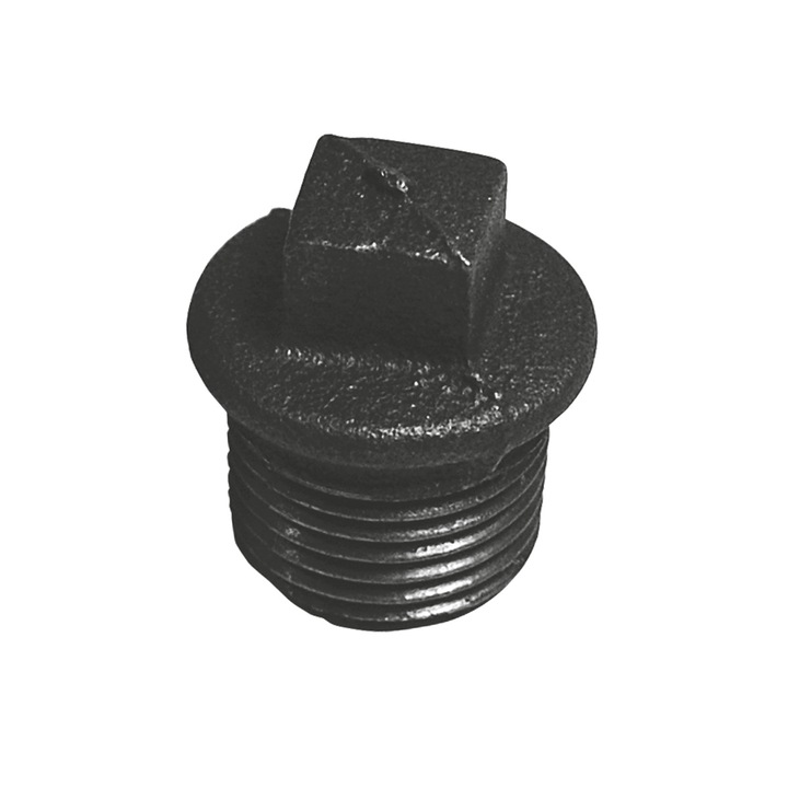 Dop menetes Idmar AIZCKR010.K T9, 3/8" (DN10), karimás, maximális nyomás 25 bar, hőmérséklet 120°C-ig, fekete, 1 db