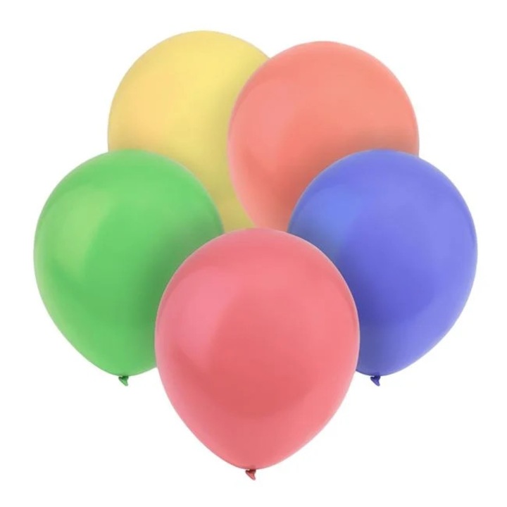 Parti Léggömbök Pasztell Színek 23cm - 25db
