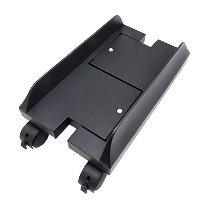 Suport PC cu roti, ventilat, stabil, ajustabil, negru, dimensiuni variabile