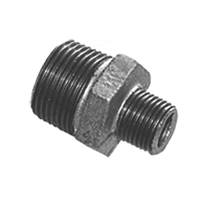 Niplu reductie Idmar 1"x3/4" (DN25xDN20), zincat, filet G 1 x G 3/4, presiune max. 25 bar