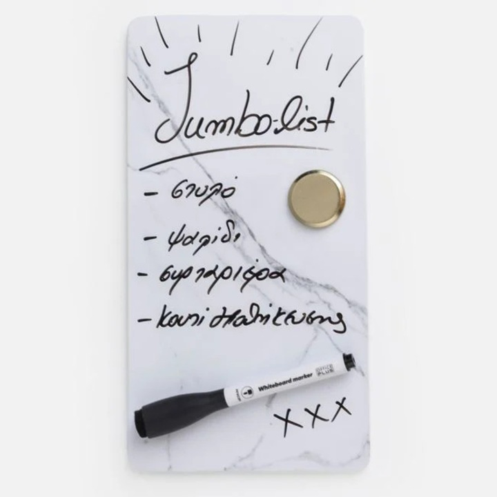 Магнитна бяла дъска с маркер и магнит 14x25,5 см