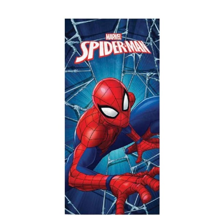 Prosop Albastru cu Model Spiderman pentru Plaja 140x70cm