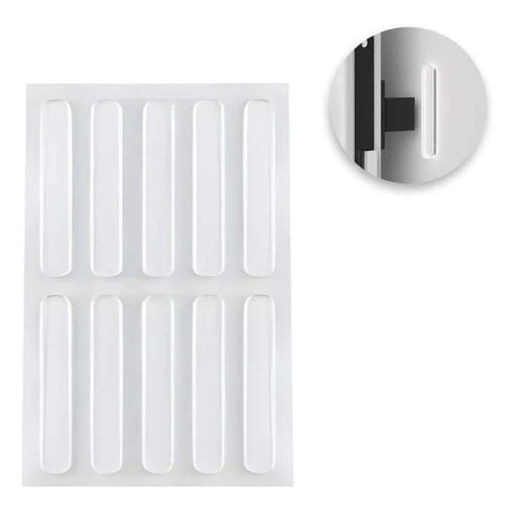 Átlátszó Ragasztó Védőcsíkok Ütésálló 60x3x10mm - 10db