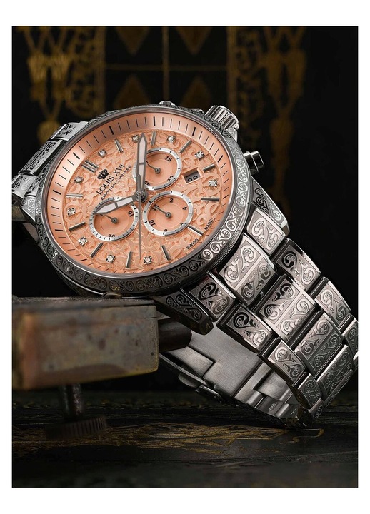 Louis XVI LXVI1829 Férfi Karóra Palais Royale 2.0 Gyémánt Kronográf 43mm 10ATM