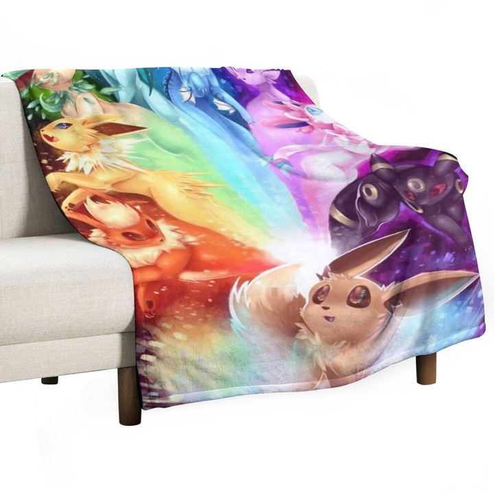 Puha flanel takaró 40x50cm Eeveelution Queen modell