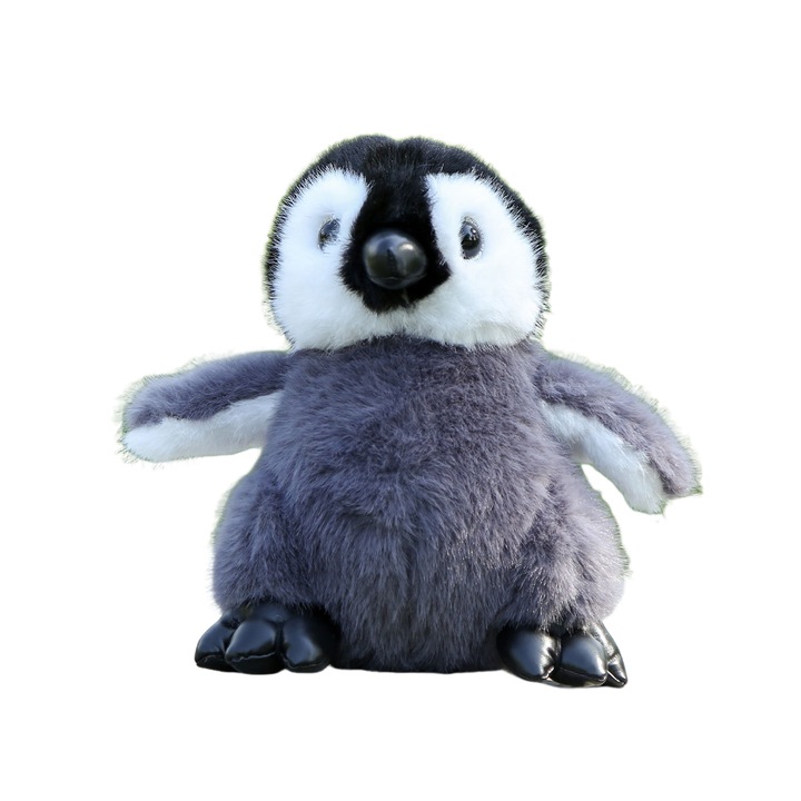 Jucarie de plus NICI pinguin cu cioc din piele 22x20cm