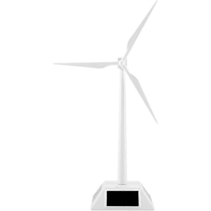 Model eolian solar, jucarie educationala DIY, functioneaza cu panou solar, fara baterii, alb, 1 buc