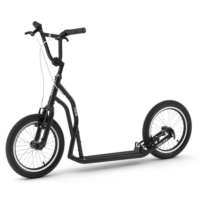 Yedoo S1616 roller, acél váz, 16x16 hüvelykes kerekek, fekete, állítható