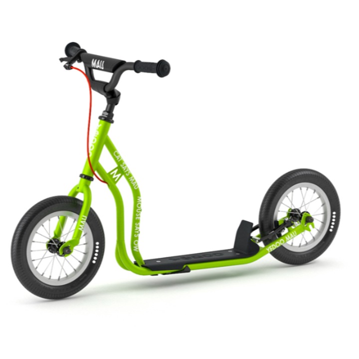 Yedoo, hi-ten acél roller (scooter) gyerekeknek 12 hüvelykes kerekekkel, Tektro fékkel, Mau modell, zöld