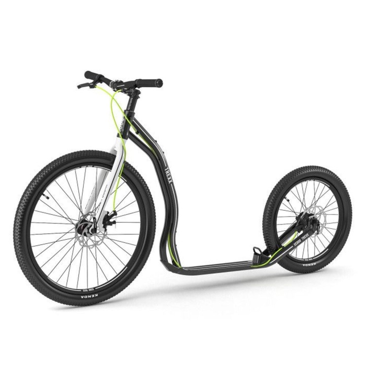 Yedoo, Alumínium vázas roller, tárcsafékekkel és terepgumikkal, Trexx Disc, Fekete