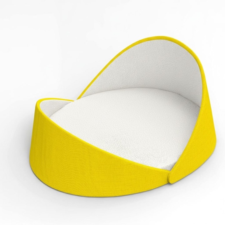 Cuib pentru pisici Pillow Palette musca galben 76x63x23-34cm