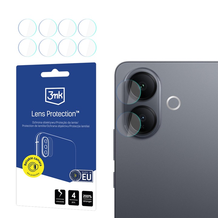 Folie protectie 3mk Lens Protection Vivo V60 Lite 5G transparenta 0,16mm