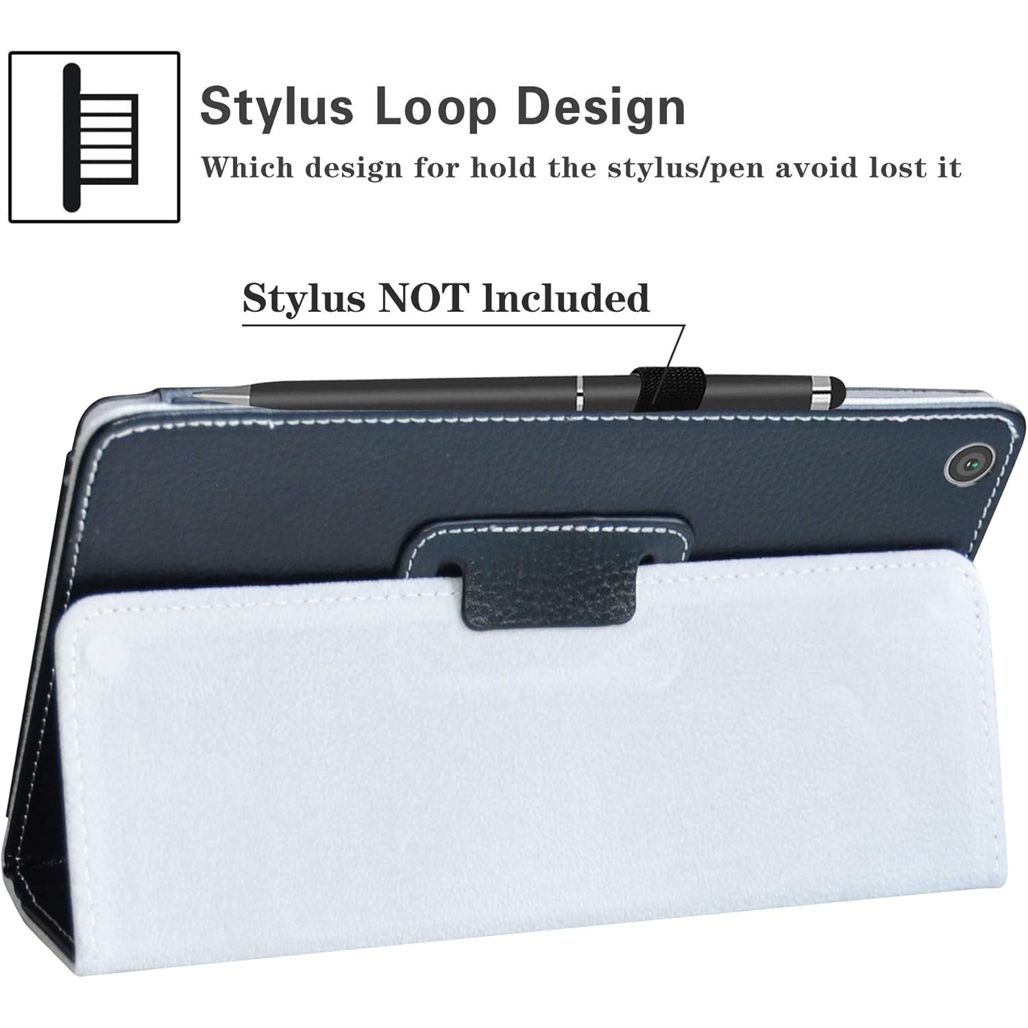 Husa tableta/etui pentru Teclast P80 Pro 8 inci, compatibil 212 x 124 x 9.90 mm, cu imprimeu, cu elastic de prindere si suport stand, Negru, 1 buc