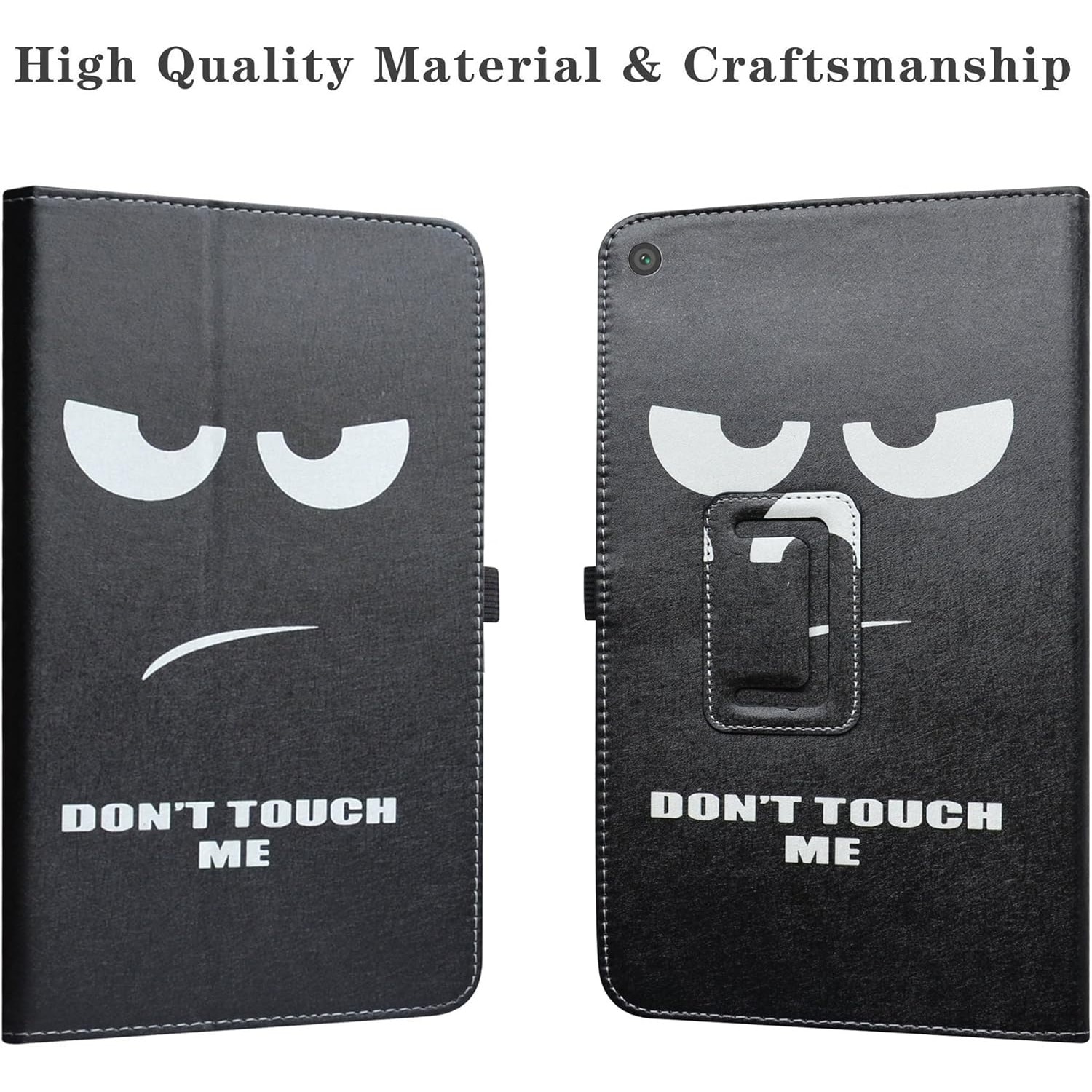 Husa tableta/etui pentru Teclast P80 Pro 8 inci, compatibil 212 x 124 x 9.90 mm, cu imprimeu, cu elastic de prindere si suport stand, Negru, 1 buc