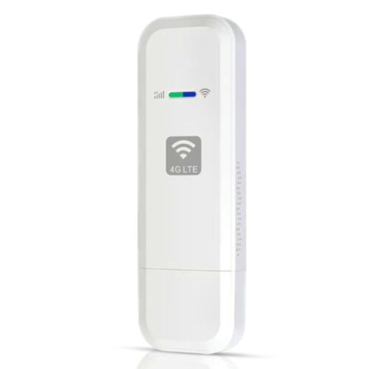 Router 4G LDW931, modem Wi-Fi portabil cu slot SIM, USB LTE, hotspot de buzunar compatibil benzi America B2/4/5/7, alb, 1 buc