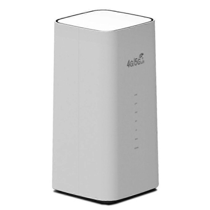 Router WiFi CPF101 4G/5G CPE, vezeték nélküli modem SIM foglalattal, 300 Mbps, WiFi hotspot, EU adapter, Fehér