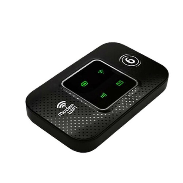 4G LTE GS19 WiFi6 hordozható vezeték nélküli router, fekete
