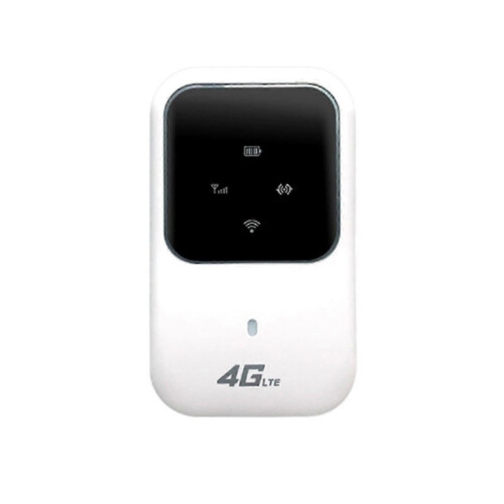 Hordozható Wi-Fi router, 4G LTE kompatibilis mobil hotspot, utazáshoz, korlátlan nagy sebességű műholdas internet, fehér/fekete