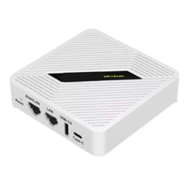 Router vezeték nélküli RT2656, hordozható WiFi Starlink kompatibilis, 1800 Mbps, kétsávos 2.4/5 GHz, 6 üzemmód, EU csatlakozó, fehér, 1 db
