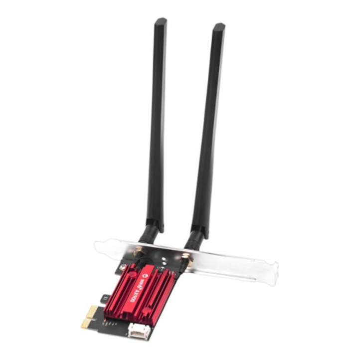 PCIe мрежова карта Wi-Fi 6 AX900 двубандова 2.4GHz 5.8GHz външни антени